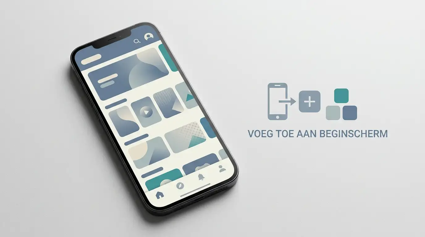 Illustratie van mobiel gebruik bij Winhero
